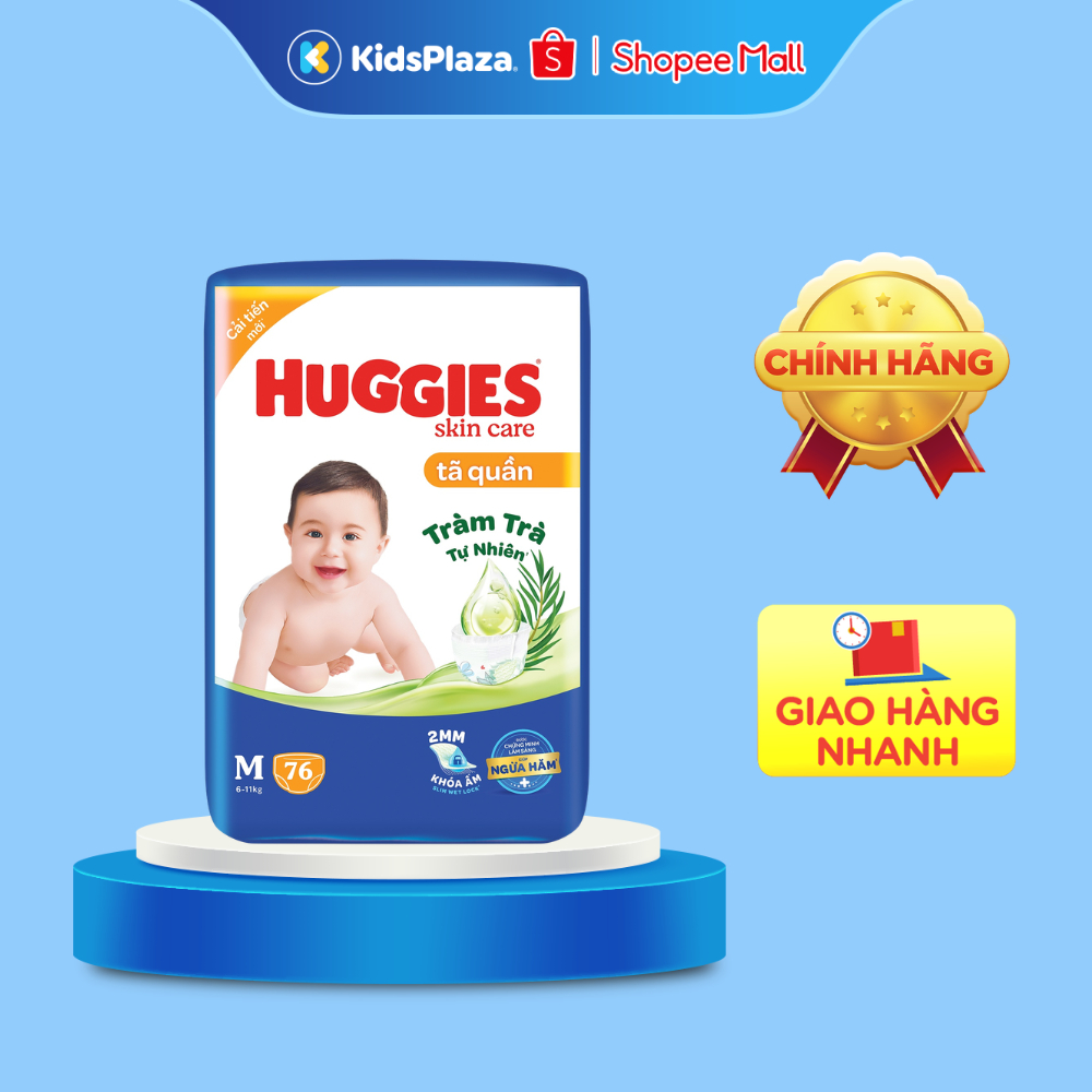 Bỉm - Tã quần Huggies tràm trà