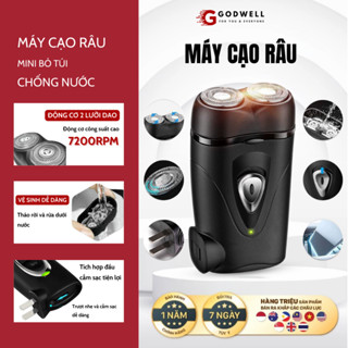 Máy Cạo Râu GODWELL Sử Dụng Sạc Pin Thông Minh Tiện Lợi Có Lưỡi Dao Kép Tự Làm Sắc, Độ bền cao