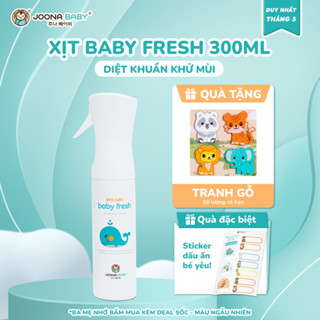 Xịt đa năng Baby Fresh giúp khử khuẩn, khử mùi đồ dùng, phòng bệnh cho bé 300ml - Joona Baby (Tặng Tranh)