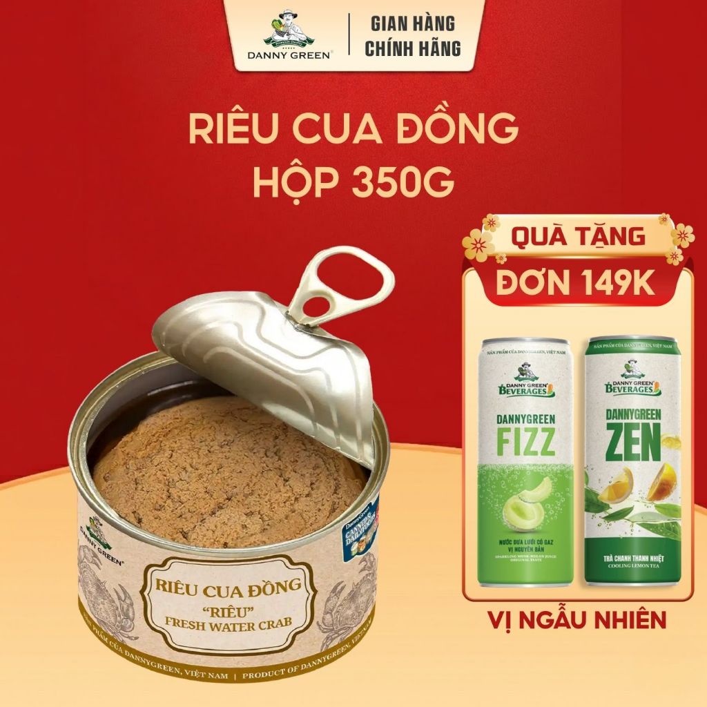 Riêu Cua Đồng Ăn Liền DannyGreen | Riêu Cua Tươi Sống, Chế Biến Sẵn, Tiện Lợi, Không Chất Bảo Quản, 