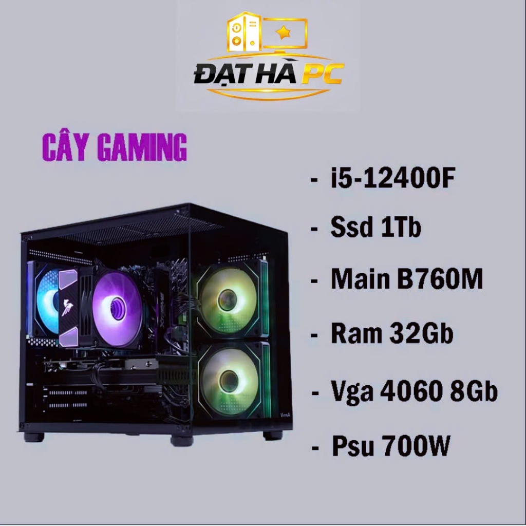 PC Gaming Intel I5 12400F main B760M | Ram 16GB