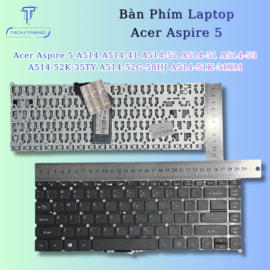 Bàn phím Acer Aspire5 A514 A514-41 A514-52 A514-51 A514-53 A514-52K-35TY A514-52G-58HJ A514-51K-31XM