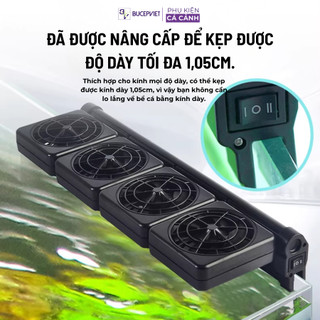 Quạt làm mát bể thủy sinh – Fan Cooling System, giảm nhiệt độ hồ cá hiệu quả