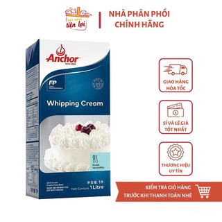 Kem sữa tươi tiệt trùng Anchor Whipping cream Hộp 1 Lít [HỎA TỐC NỘI THÀNH HCM]