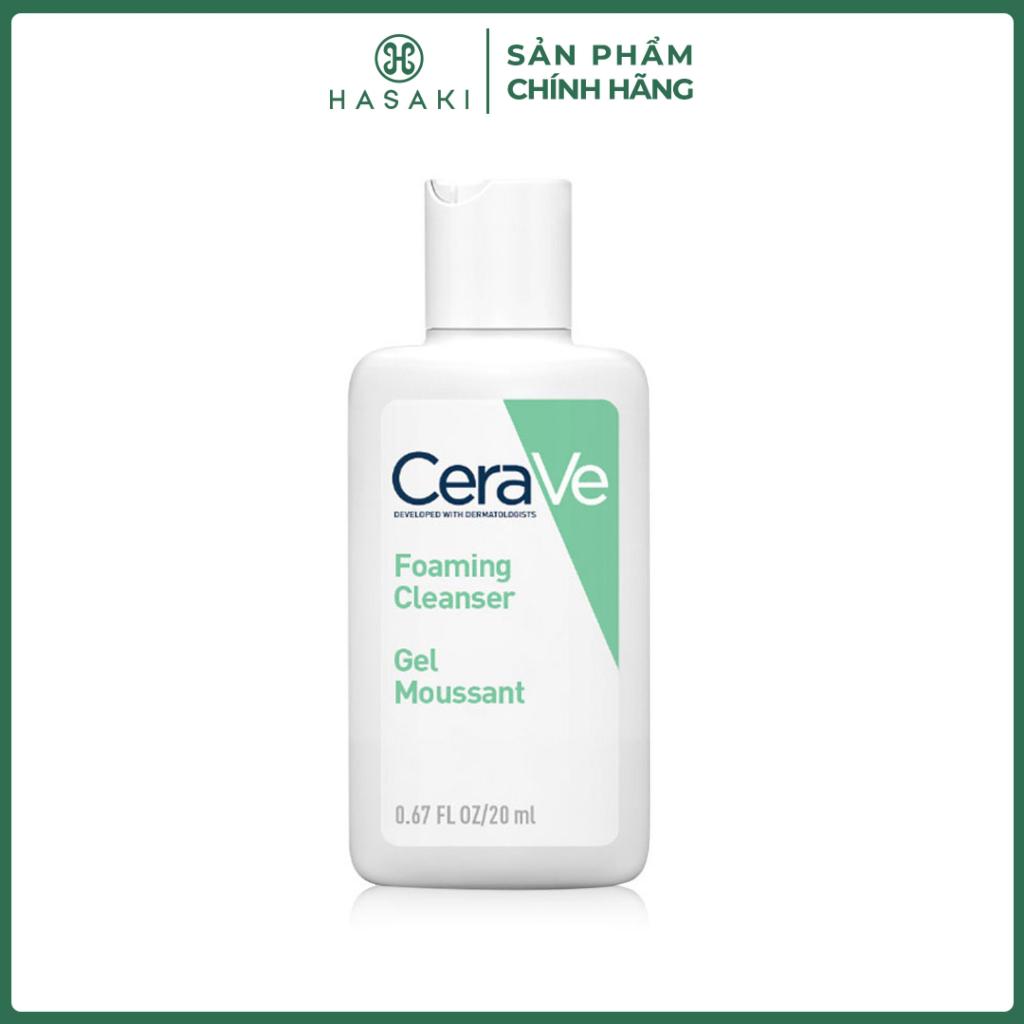 [QUÀ TẶNG KHÔNG BÁN] 20ml Cerave Foaming Cleanser Sữa Rửa Mặt CeraVe Sạch Sâu Cho Da Thường Đến Da Dầu Hasaki