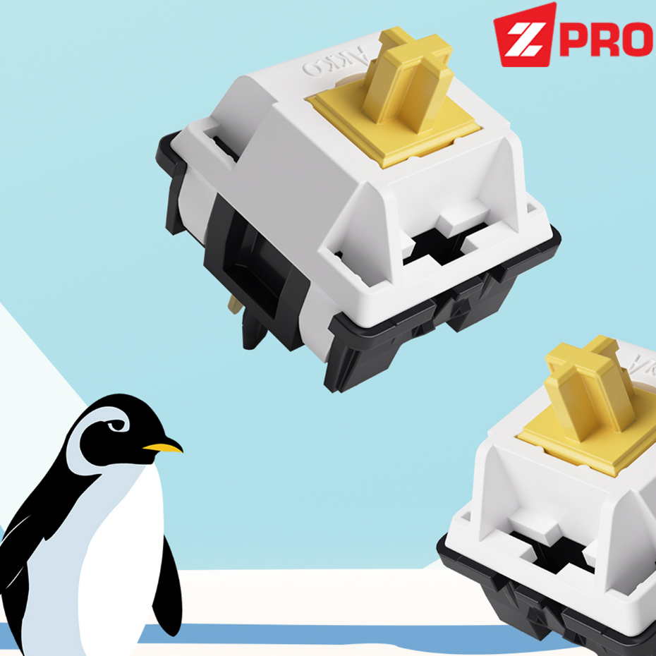 [ Túi 4 Switch ] Công tắc  AKKO switch Silent - Switch AKKO Penguin, AKKO Fairy dùng cho bàn phím cơ