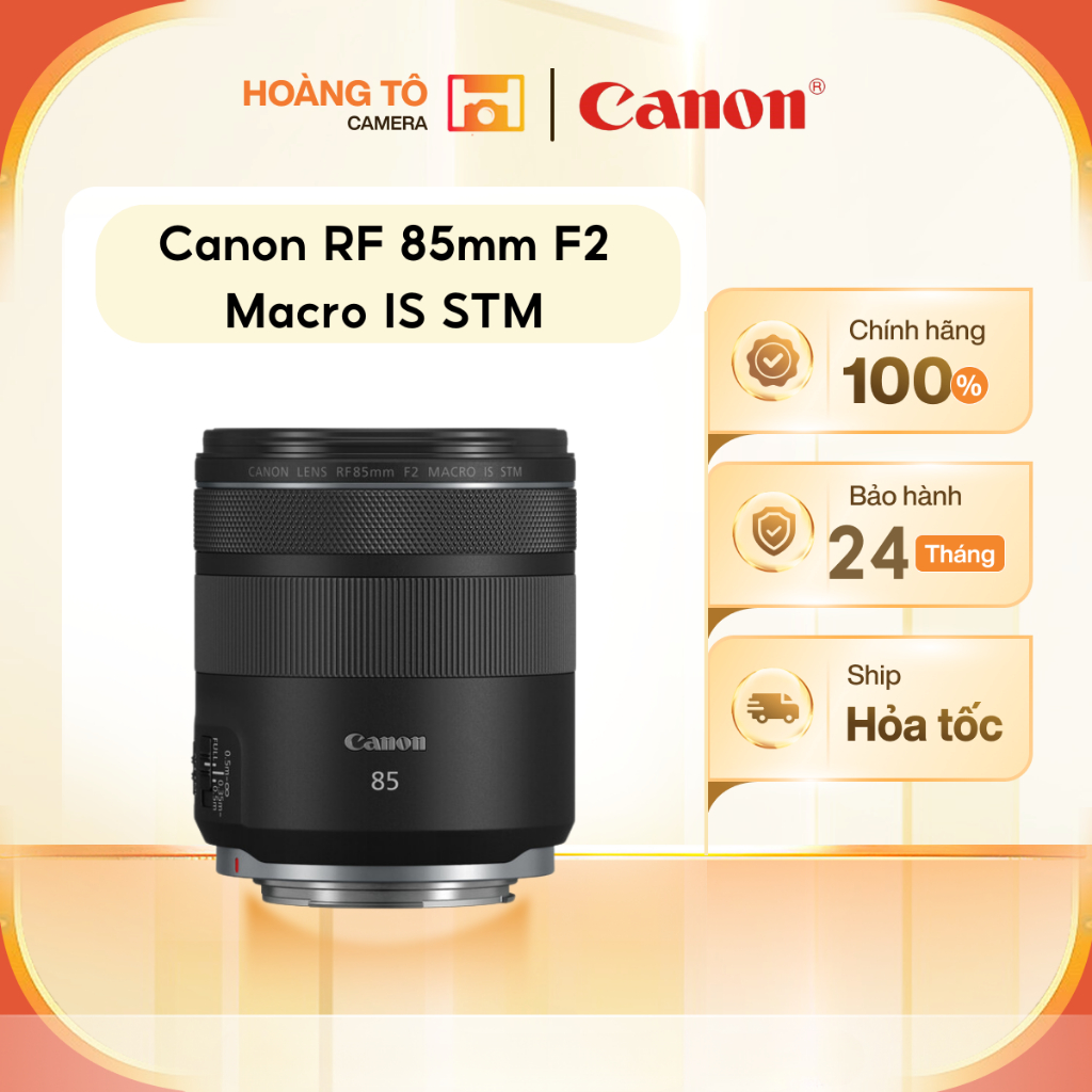Ống kính Canon RF 85mm F2 Macro IS STM | Mới chính hãng