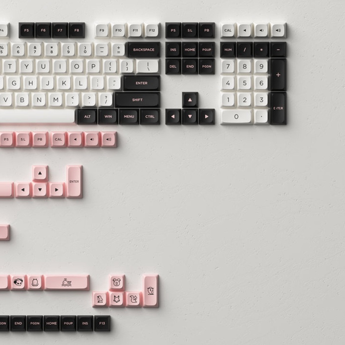 Bộ Keycap AKKO Panda, Olivia, UNC Blue, WOB, Cream (MDA Profile)