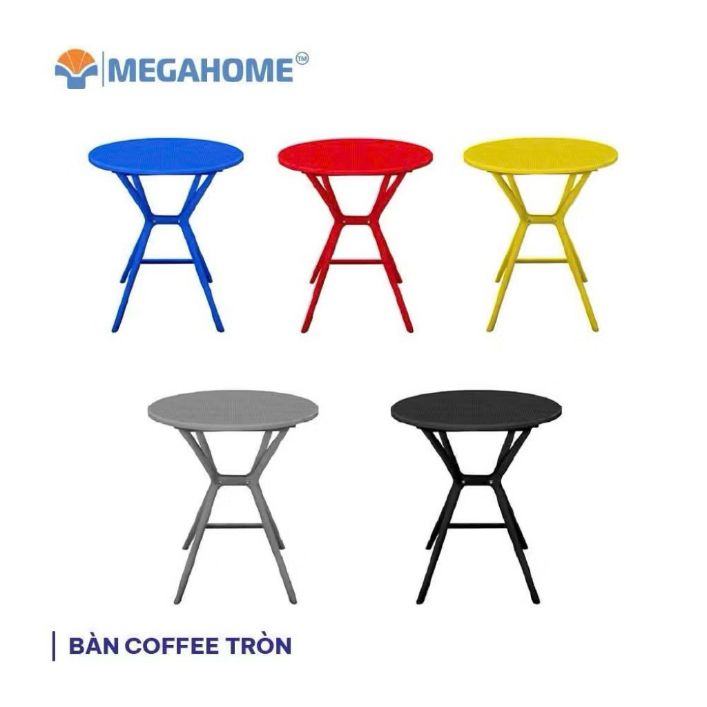 Bàn nhựa đúc nguyên khối COFFEE cao cấp , bàn nhựa đúc cafe mặt lưới , bàn nhựa cafe , ghế nhựa đúc 