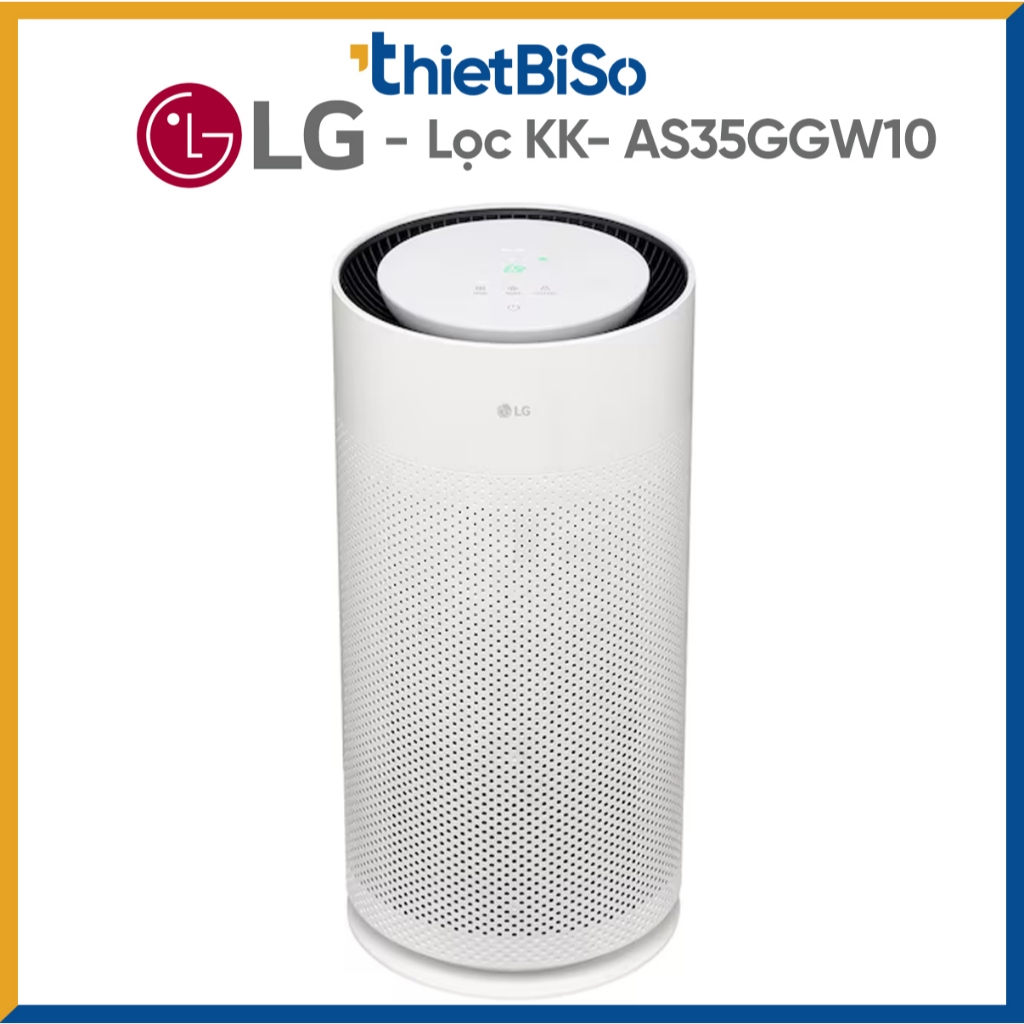 Máy Lọc Không Khí LG AS35GGW10 - Trắng, Kích thước 500x240x240mm, Hiệu suất CADR 260m³/h