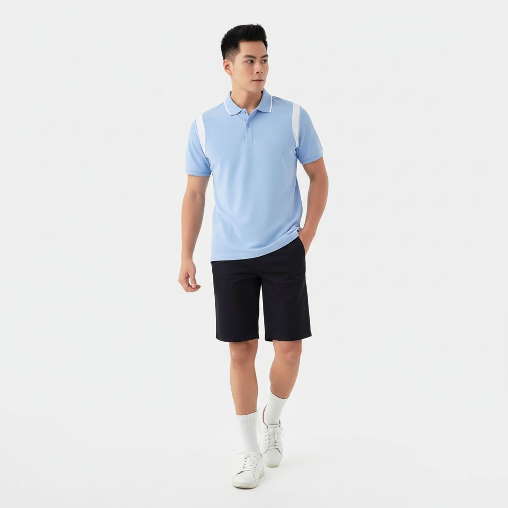 Quần Short Kaki Nam 5S FASHION Mềm Mịn,Thiết Kế Cúc Ẩn Mặt Trong Lịch Sự (QSK25014) | BigBuy360 - bigbuy360.vn