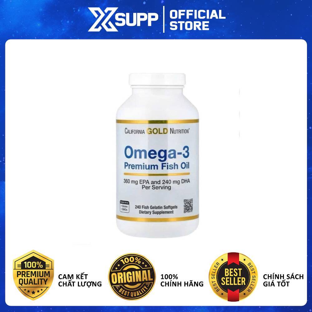 Bổ Sung Dầu Cá Cùng California Gold Nutrition Omega-3 Premium