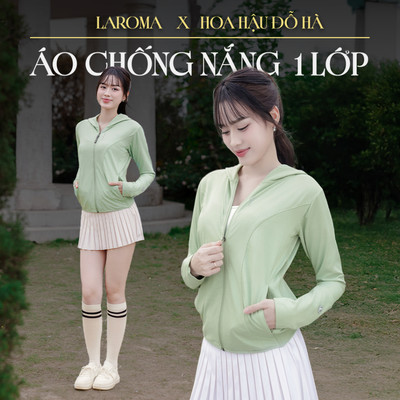 LAROMA Áo Chống Nắng Nữ Vải Coolair UV 1 Lớp | UPF50+ | Vải Thơm | Làm Mát | Thoáng Khí