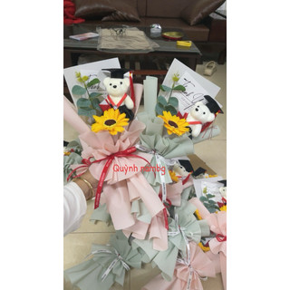 bó hoa gấu tốt nghiệp