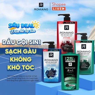 Dầu gội nam Romano sạch gàu / hương nước hoa / Gen Z 610g / 650g / 812g / 900g - LIVE