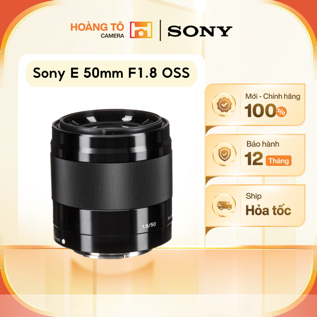 Ống kính Sony E 50mm F1.8 OSS | Mới chính hãng