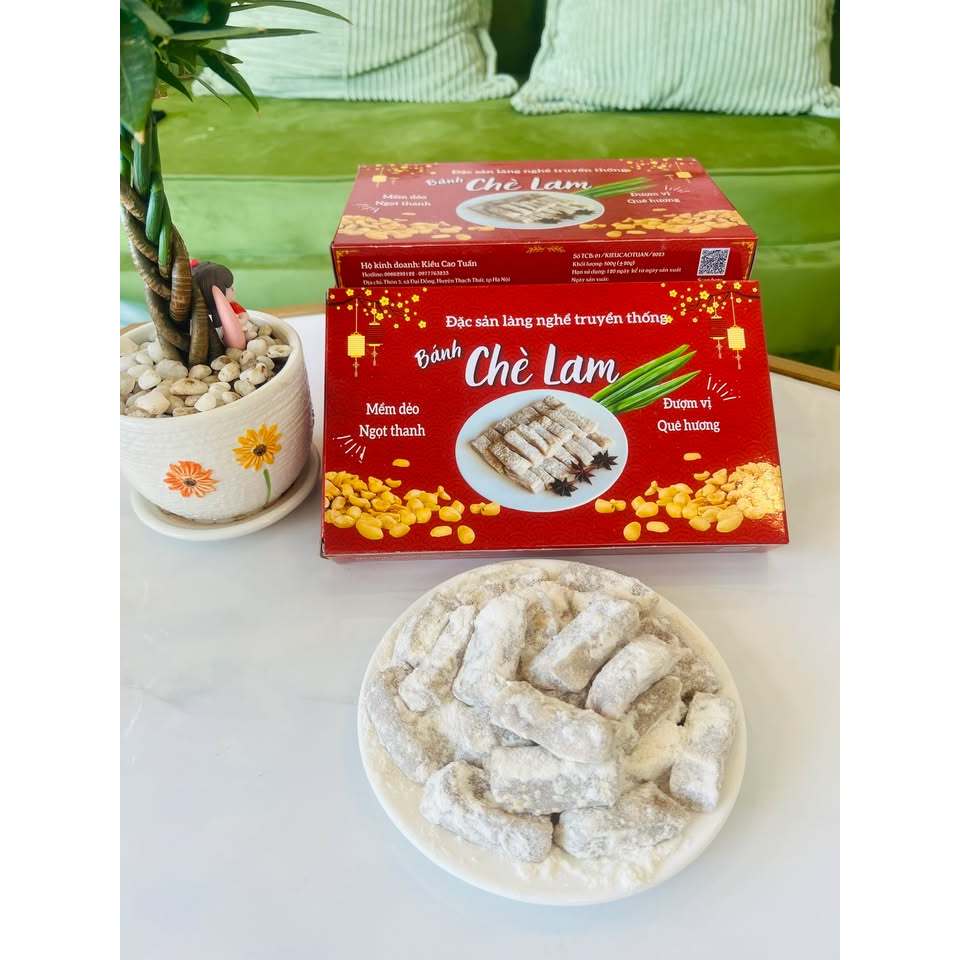Bánh Chè Lam Truyền Thống, Kẹo Chè Lam Mềm Dẻo Thơm Ngon, Chè Lam Đặc Sản Thạch Thất | Green Healthy