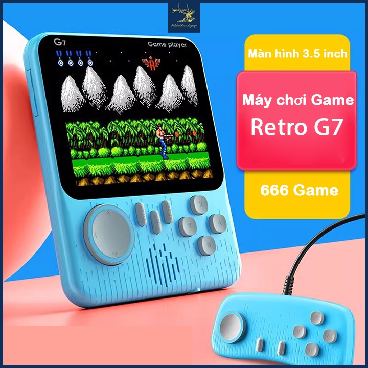 Máy Chơi Game Cầm Tay G7 ,Có 666 Game Màng Hình Lớn 3.5 inch,  Máy Chơi Game Kết Nối Được Với TV