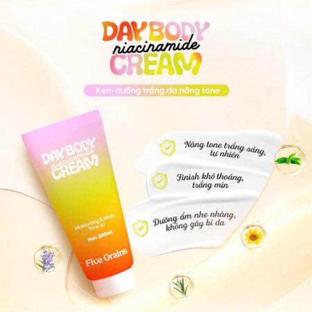 Kem dưỡng body Five Grains - kem dưỡng nâng tone