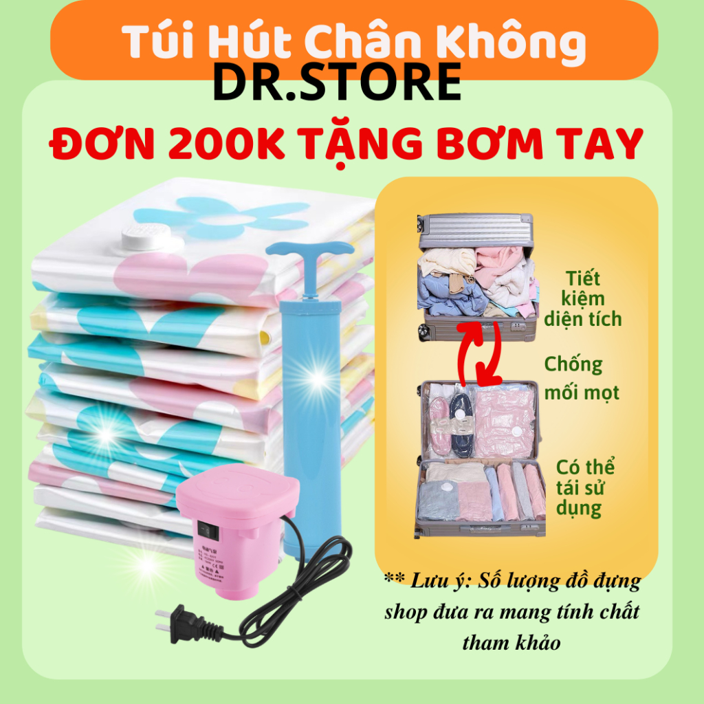 Túi Hút Chân Không Đựng Chăn Quần Áo Túi Đựng Chăn Ga DR.STORE