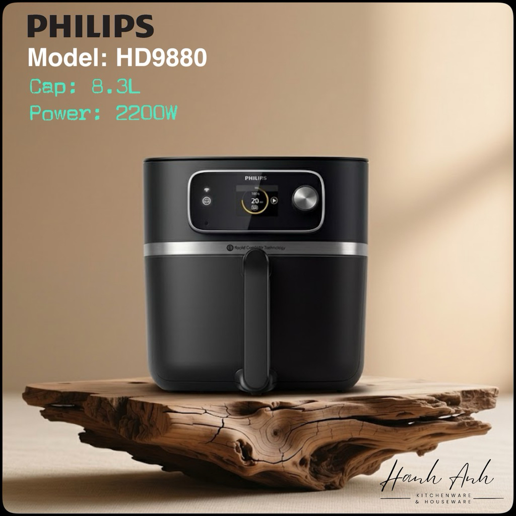 Nồi chiên không dầu 8.3L Philips HD9880