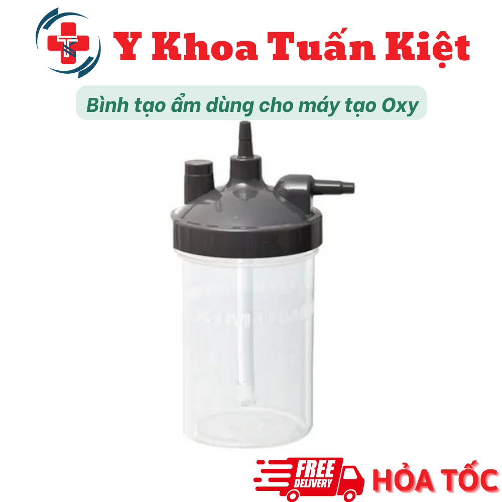 ✅ Bình tạo ẩm dùng cho máy tạo Oxy