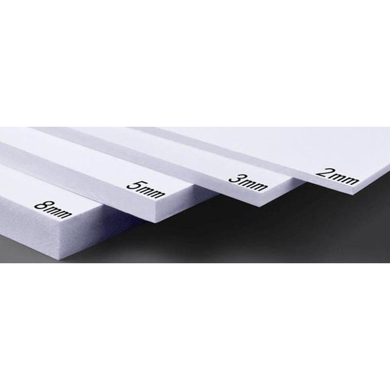 [MÔ HÌNH/DECOR] Tấm Bìa Fomex (Formex) Trắng Dày 8mm - 10mm | Độ Cứng Cao - Chống Nước Tuyệt Đối