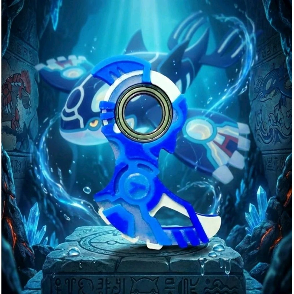 K2 Kyogre] Keyrambit POKEMON KYOGRE - Móc khóa xoay keyrambit xả stress - chất liệu cao cấp