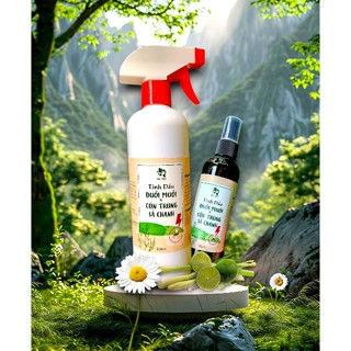 Xịt Tinh Dầu Sả Chanh - Xua muỗi, khử phòng, Thơm mát, an toàn cho trẻ