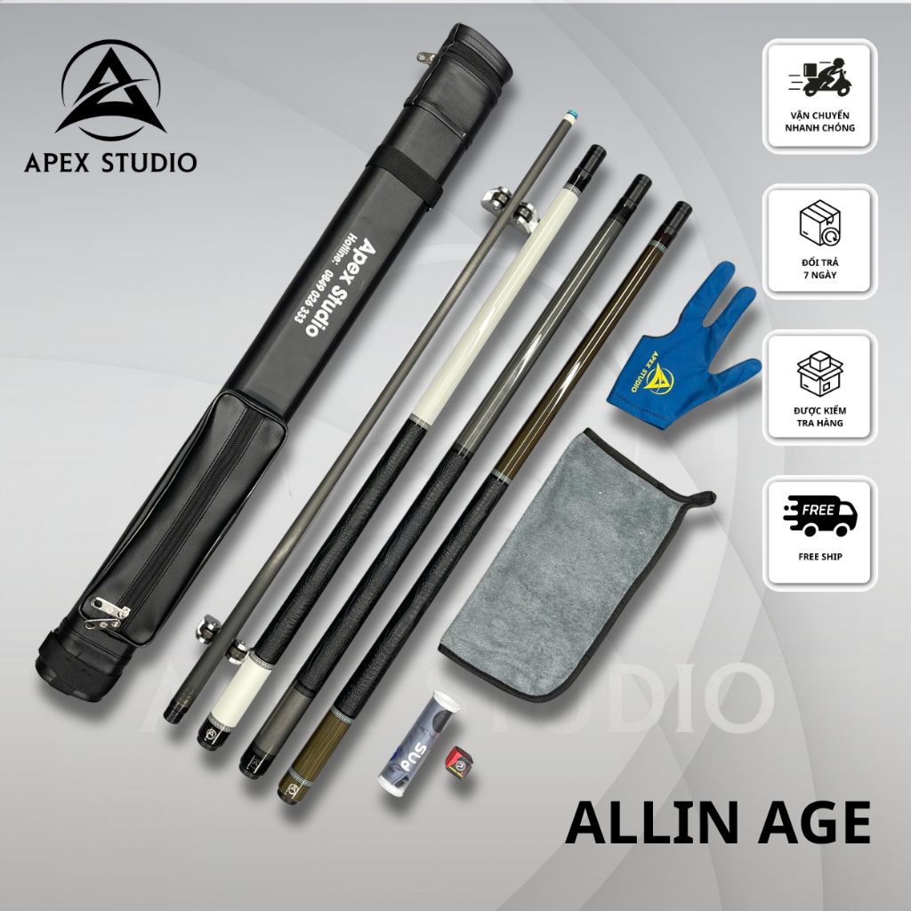 Gậy Bi-a Allin Age - Hàng Chính Hãng - Apex Billiards Shop