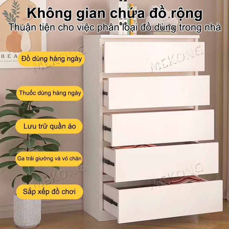 MK Tủ Đựng Đồ Lót Quần Áo Gỗ MDF Chống Ẩm Cao Cấp Thiết Kế Không Tay Nắm Hiện Đại | BigBuy360 - bigbuy360.vn
