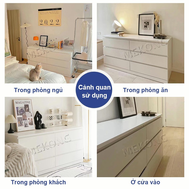 MK Tủ Đựng Đồ Lót Quần Áo Gỗ MDF Chống Ẩm Cao Cấp Thiết Kế Không Tay Nắm Hiện Đại | BigBuy360 - bigbuy360.vn
