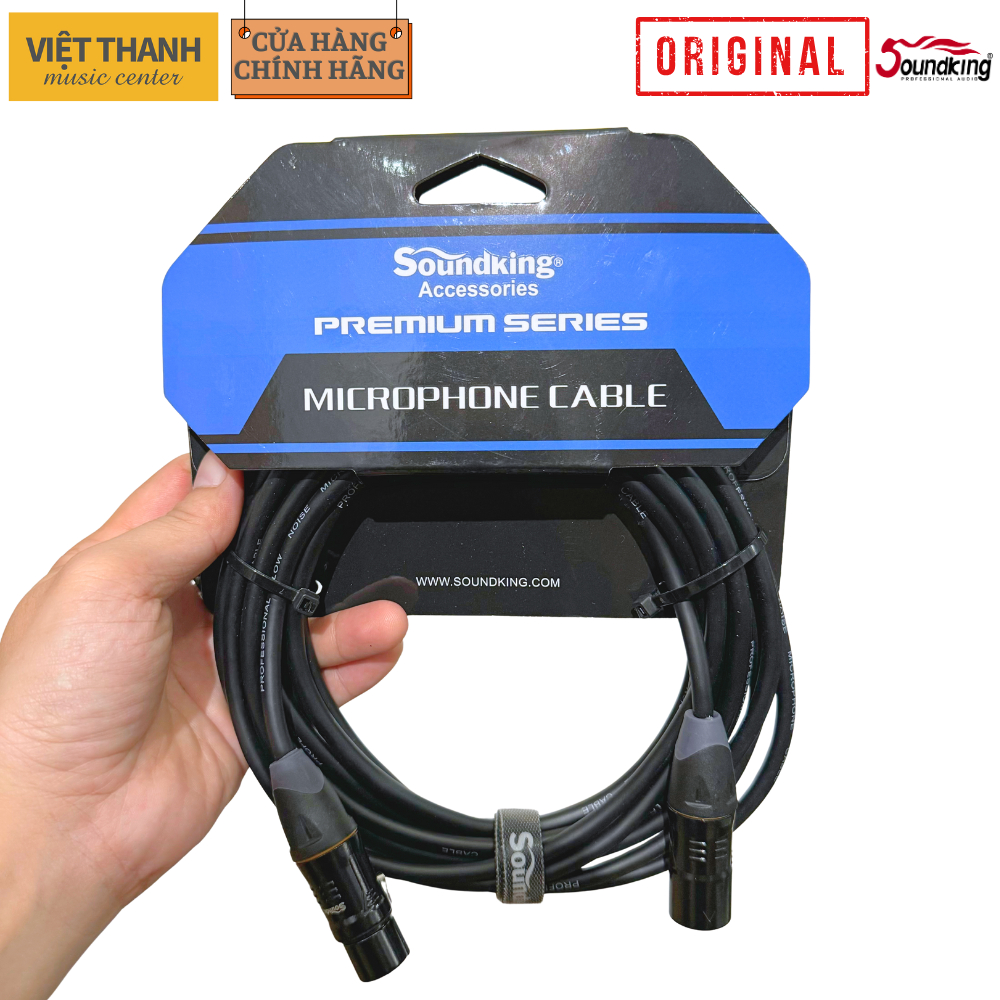 [Chính Hãng] Dây Tín Hiệu Dành Cho Micro, Soundking BXX020-5M, 2 Đầu Jack Canon XLR, Độ Dài 5 Mét.