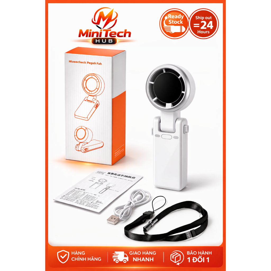 Quạt Cầm Tay Tốc Độ Cao Turbo Mini N607 - MiniTech Hud