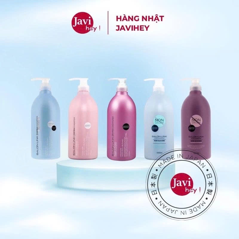 Dầu gội dầu xả Salon Link Extra 1000ML dầu gội cho tóc nhuộm hàng Nhật Maneki