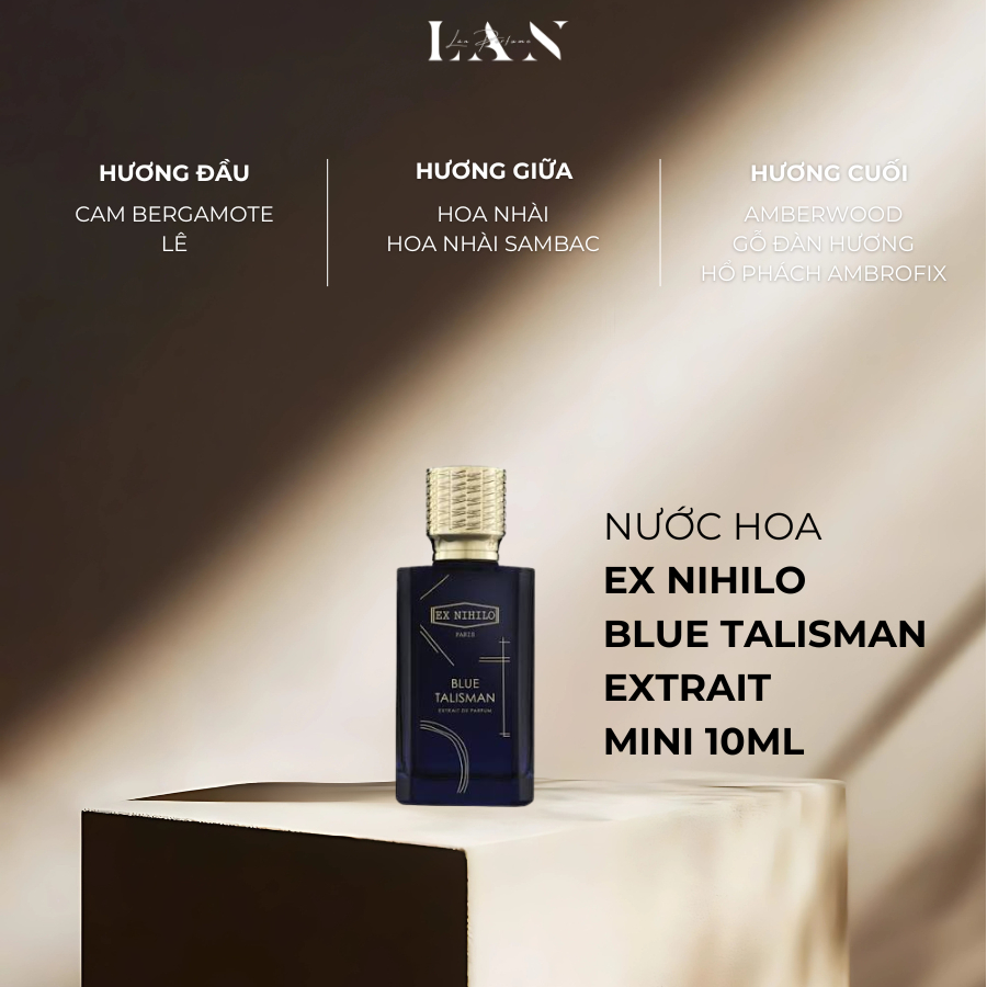 [LAN] Nước hoa Unisex Ex Nihilo Blue Talisman Extrai Mini 10ml