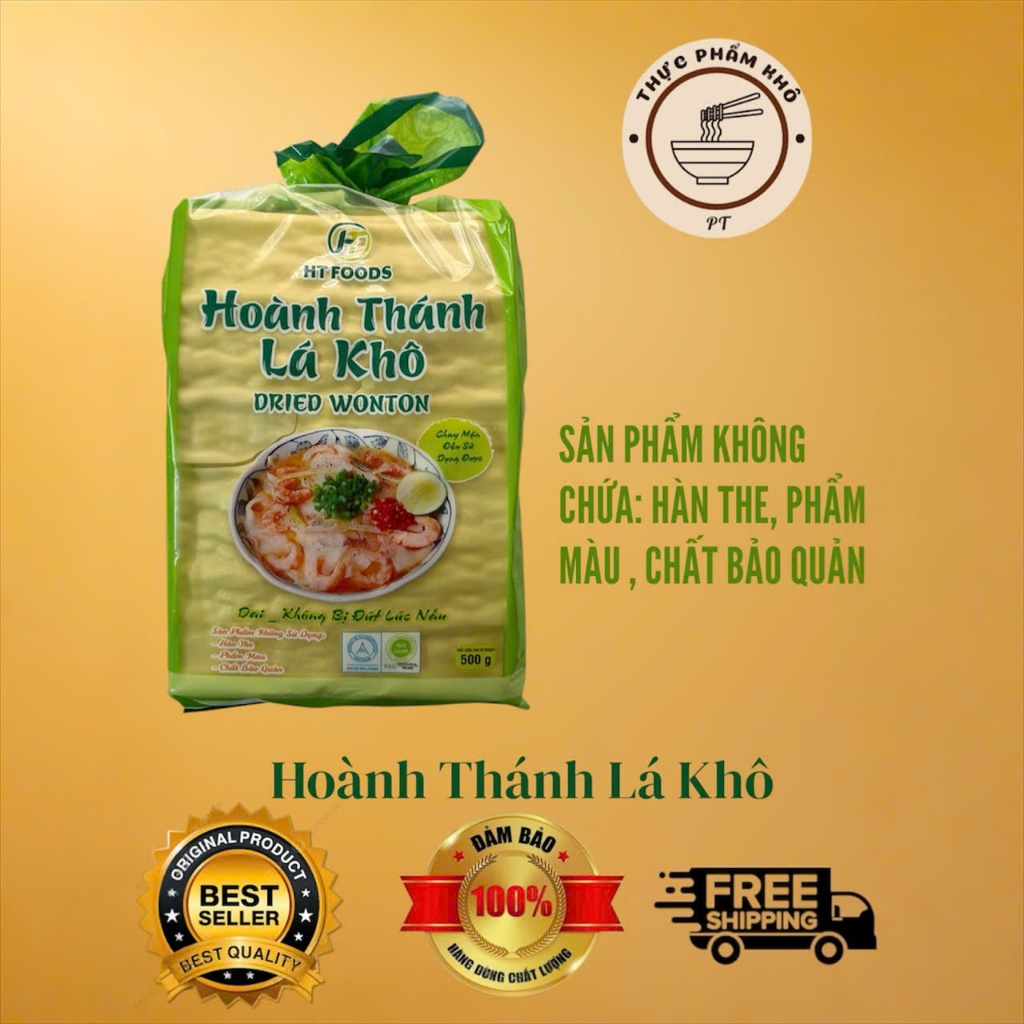 HOÀNH THÁNH LÁ KHÔ 500G/GÓI HT KHÔNG CHẤT BẢO QUẢN, KHÔNG PHẨM MÀU CHAY-MẶN