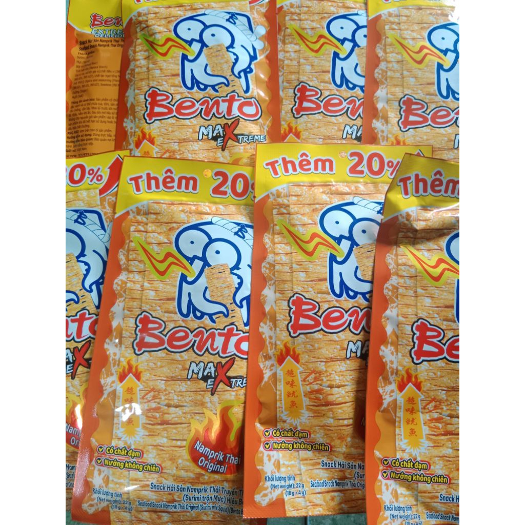 [Combo 3 gói]Mực Bento tẩm Gia vị gói 22g Xuất xứ Việt Nam