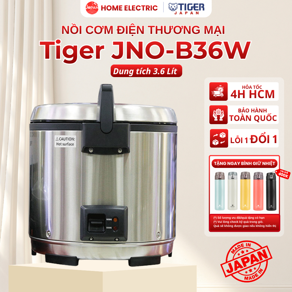 Nồi cơm điện công nghiệp Tiger JNO-B36W, Dung tích 3.6 Lít