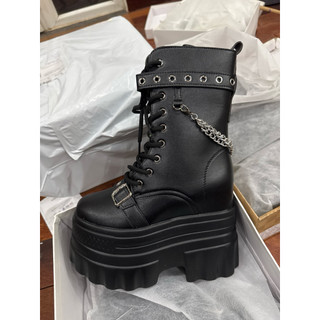 [ Sẵn đen 36 ] Boot nữ đế độn 11cm
