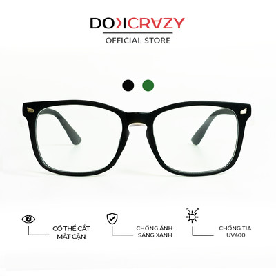 Gọng kính DOKCRAZY URBAN Chất Liệu Nhựa Cao Cấp ,Form Basic, Hot Trend, Chống Ánh Sáng Xanh, Bền, Unisex