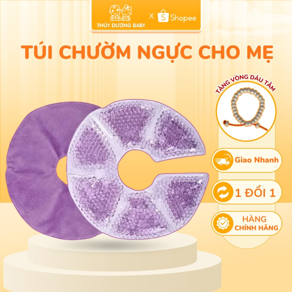 Túi Chườm Ngực Thông Tia Sữa Chườm Nóng Lạnh Giúp Mẹ Kích Sữa Giảm Đau Hiệu Quả
