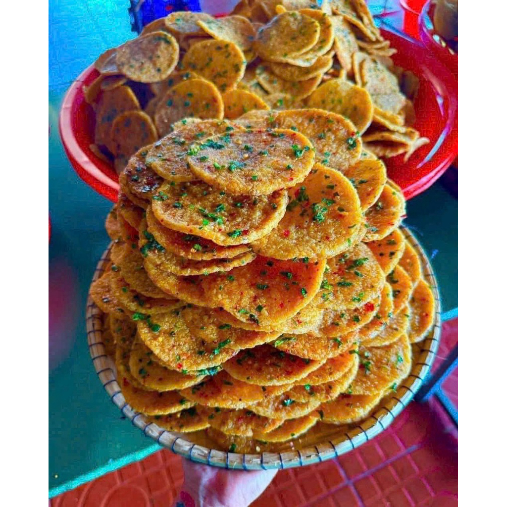 Combo 10 gói cơm cháy chiên mắm, cơm cháy mắm hành đồ ăn vặt hotren