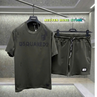 Bộ Cộc Nam Thun DS&Q Rêu Siêu Đẹp Nét Keng Chất - Đồ Bộ Nam Siêu Rẻ Chất Cotton 4 chiều mát mẻ mẫu Top Trend