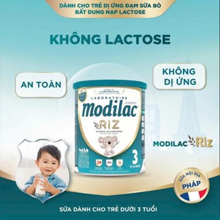Chiết sữa đạm gạo Modilac Riz số 3 (1 tuổi trở lên) cho bé dị ứng đạm sữa bò (video khui ngày 12/3)