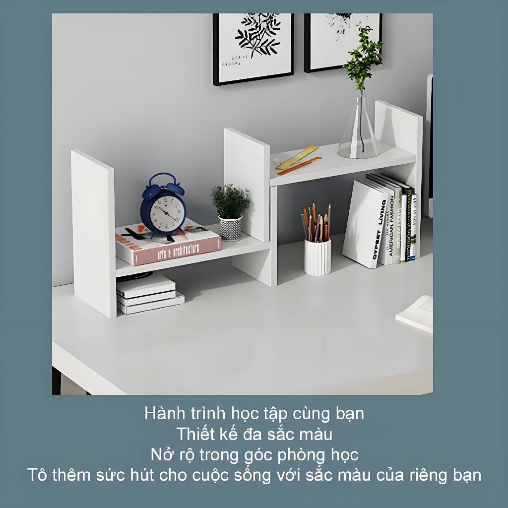 FASO Giá sách để bàn hai tầng có thể kéo dài đặt trên bàn làm việc giúp tiết kiệm không gian | BigBuy360 - bigbuy360.vn