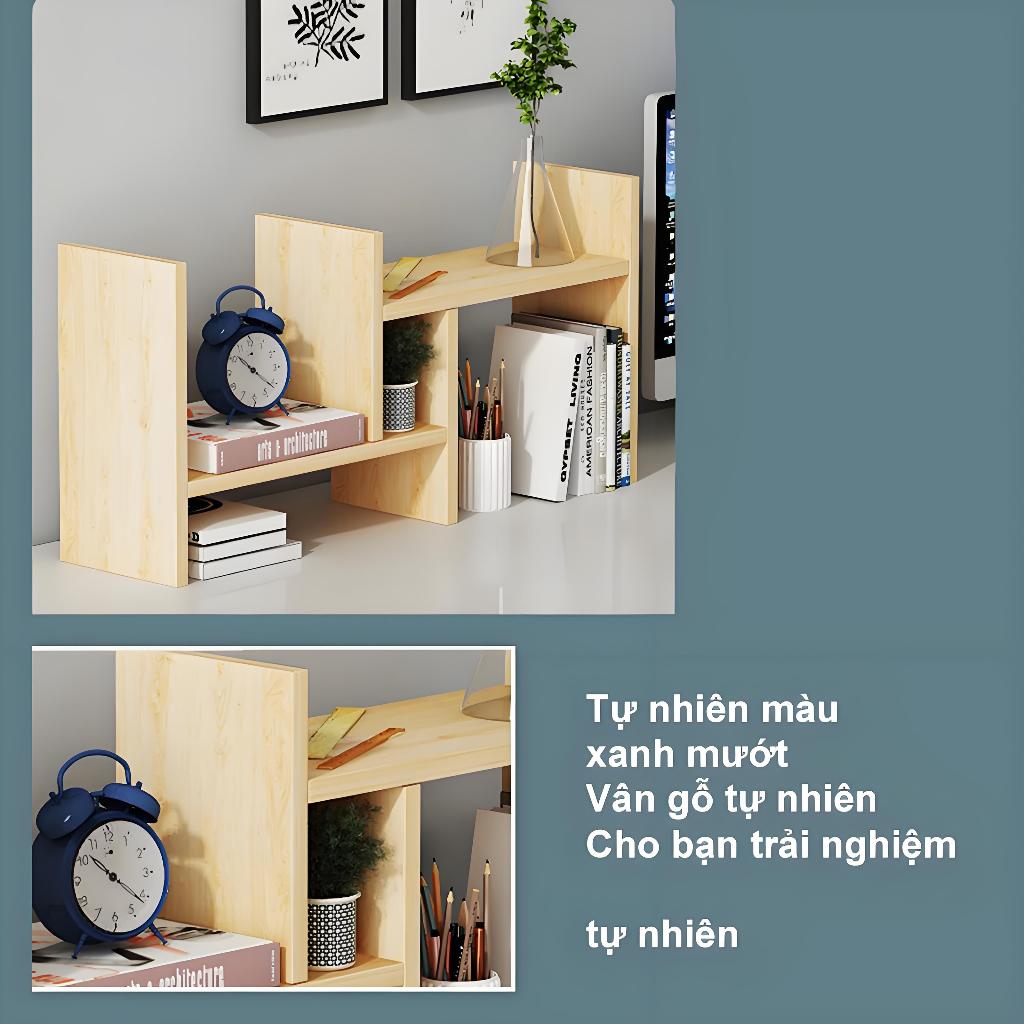 FASO Giá sách để bàn hai tầng có thể kéo dài đặt trên bàn làm việc giúp tiết kiệm không gian | BigBuy360 - bigbuy360.vn