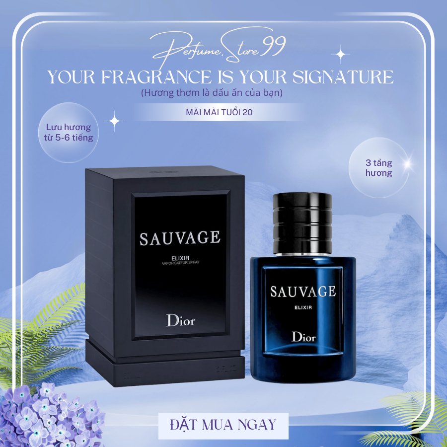 [ Chính Hãng ] Nước Hoa Nam Dior_Sauvage Elixir 60ML, Mùi Hương Nam Tính, Cuốn Hút