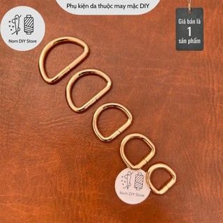 Khoen Chữ D -  Móc Chữ D Hợp Kim Mạ Vàng Dày 4.7mm Nhiều Size Phụ Kiện Làm Túi Xách Da Handmade DIY