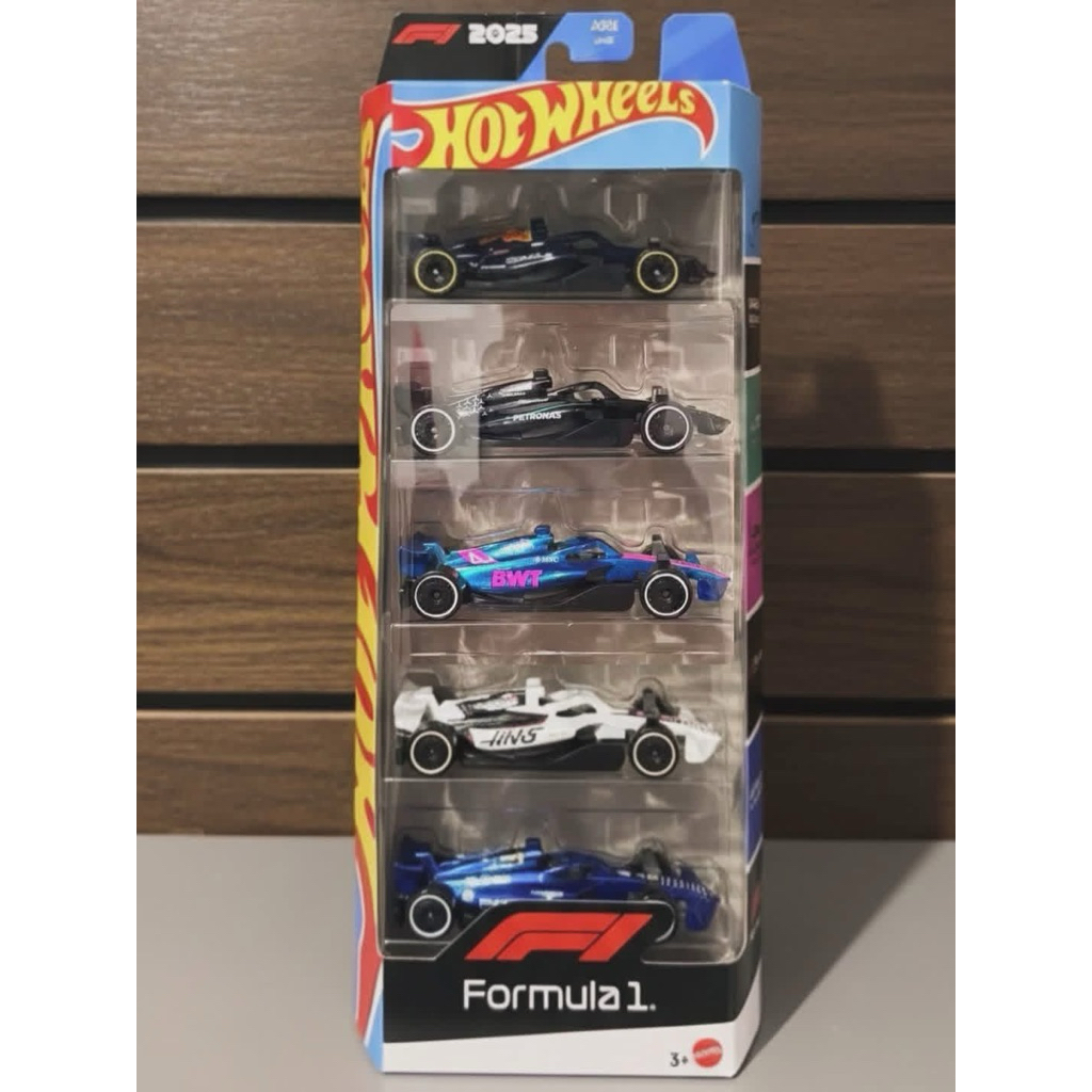 Hot wheels xe mô hình Formula 1 pack 5 - 2025